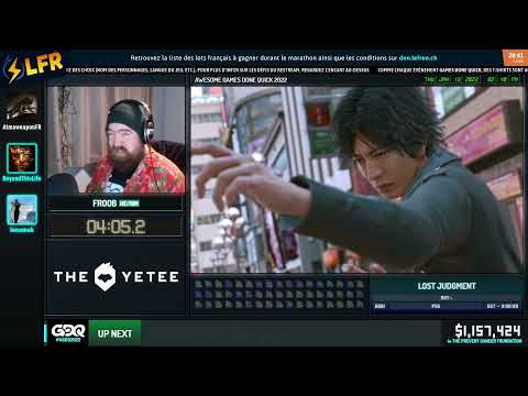 Lost Judgment en 2:37:00 (Any%) [AGDQ2022]