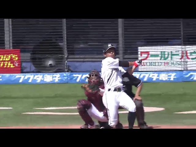 3回裏 マリーンズ荻野貴が今季2号ソロHRを放ち1点を返す!! 2014/5/11 M-E