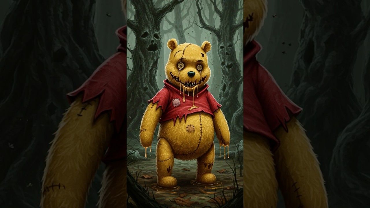 Horror Version of Winnie the Pooh! Piglet, Eeyore & Tigger Reimagined as Forest Nightmares! 🐻💀