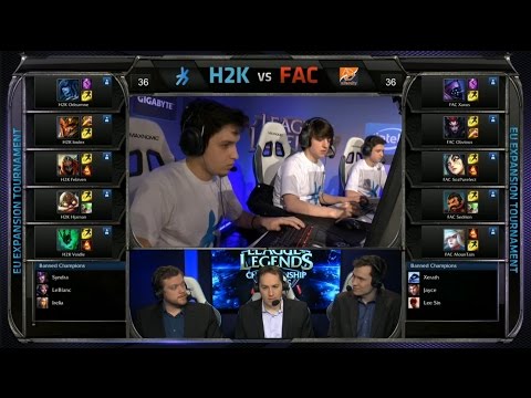 EU LCS Expansion H2K vs FAC Game 1 Highlights