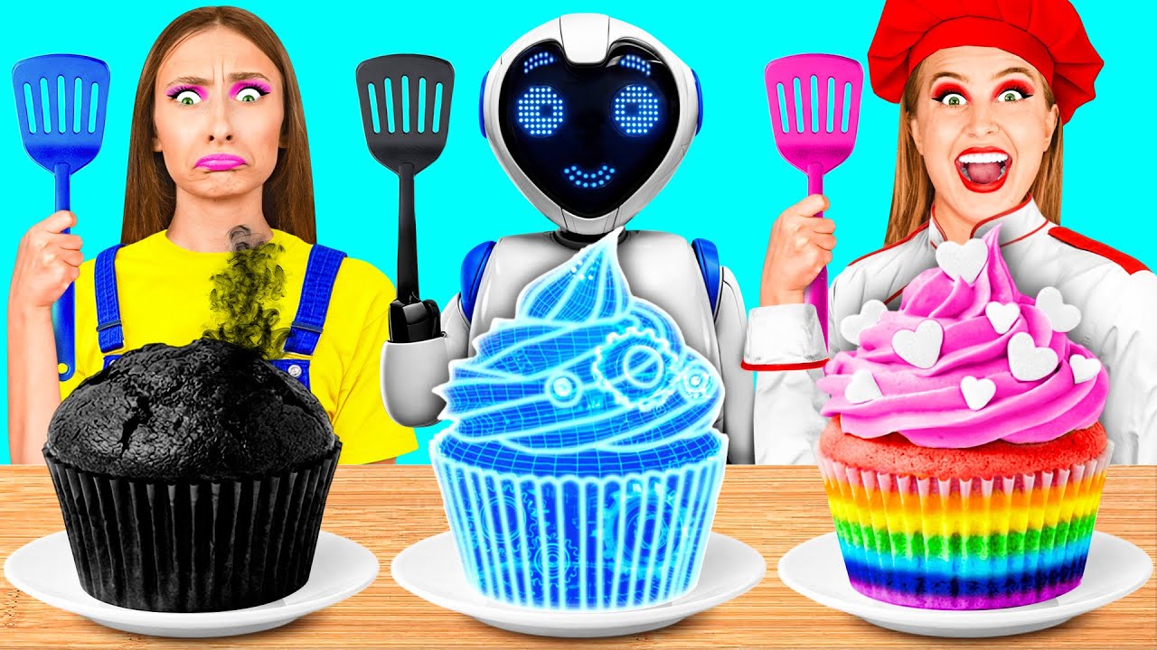 自分 vs おばあちゃんの料理チャレンジ ロボットで | おいしいレシピ Crazy DO