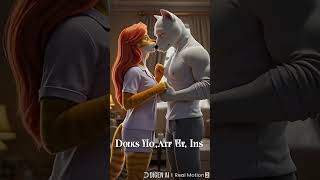 She managed to deceive her husband 😱 #cat #kittten #cats #kitty #kitten #ai #story #shorts