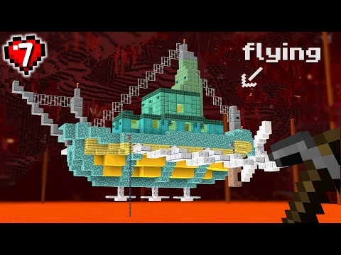 Nether Airship Madness in Minecraft