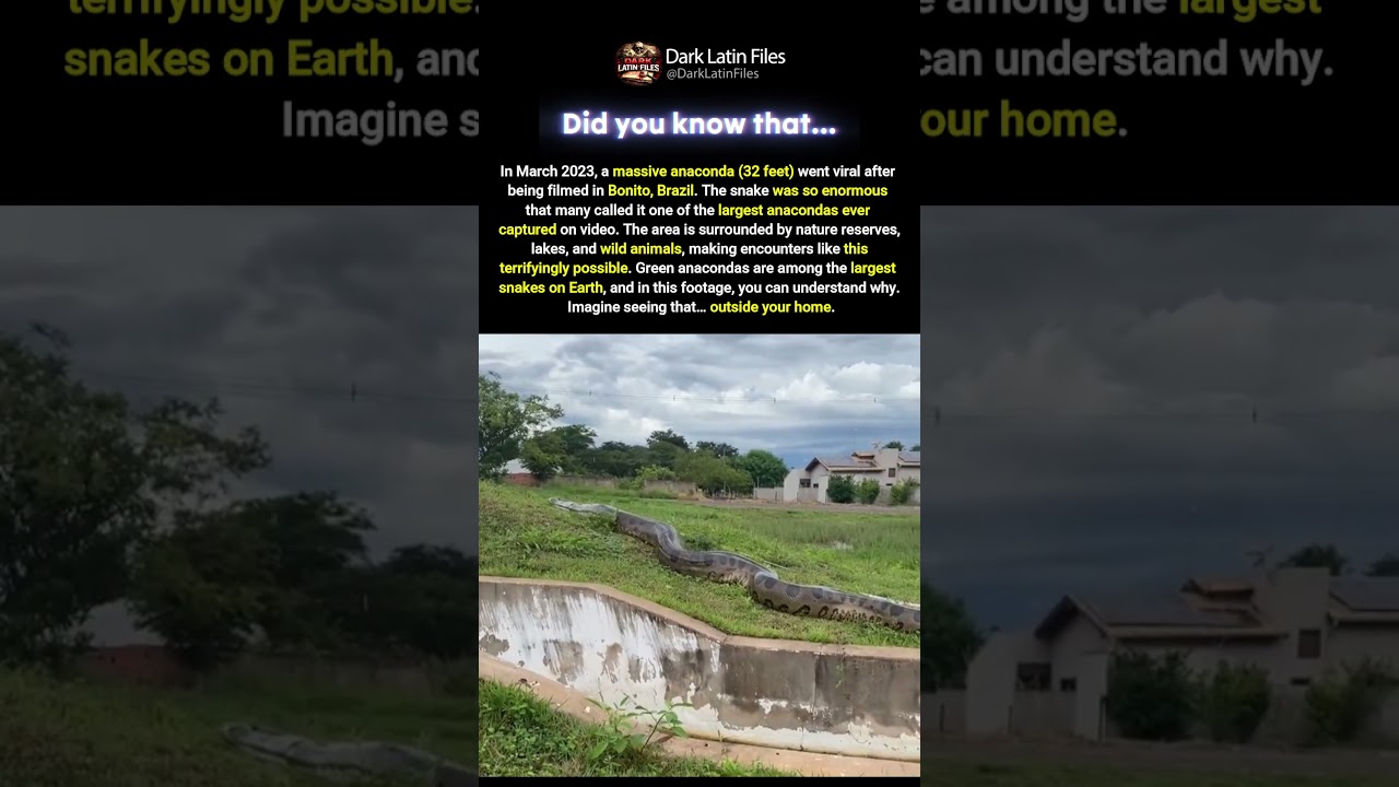 Giant Anaconda Caught on Camera in Brazil