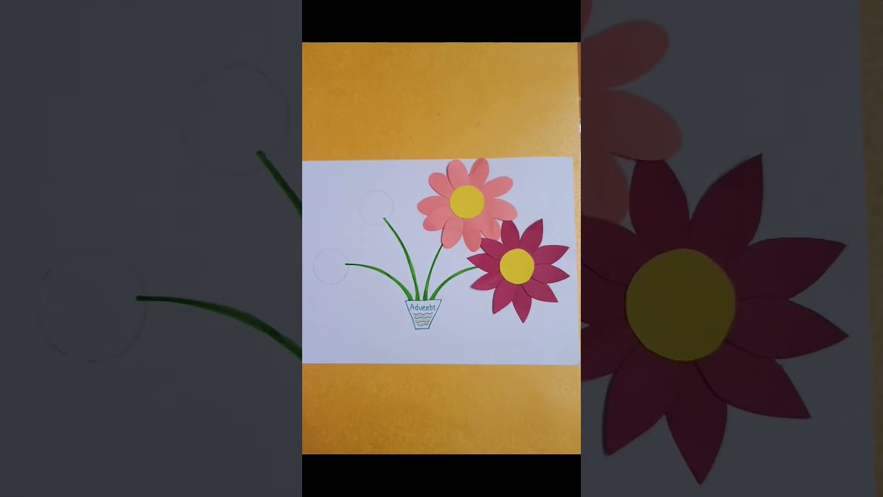 English Adverb chart/flower vase chart /#english#englishadverbchart#education #learning#shorts