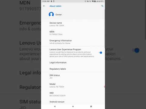 How to on developer option in Lenovo Tablet || Lenovo tab M7
