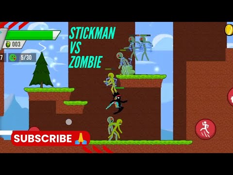 Stickman VS Zombie apocalypse New update mode in part- 1( Green Hill's)