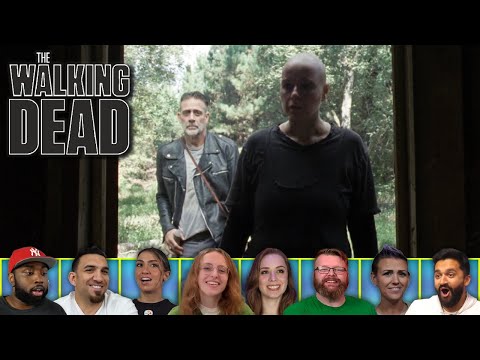 Reactors Reacting to NEGAN AND CAROL WORK TOGETHER | The Walking Dead 10x12 'Walk with Us'