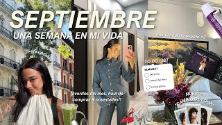 VLOG SEPTIEMBRE 🍂 propósitos + reset general, nuevos favoritos, evento en Madrid & cambio de look ☕️