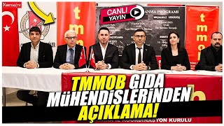 TMMOB Gıda Mühendisleri Odası'ndan açıklama