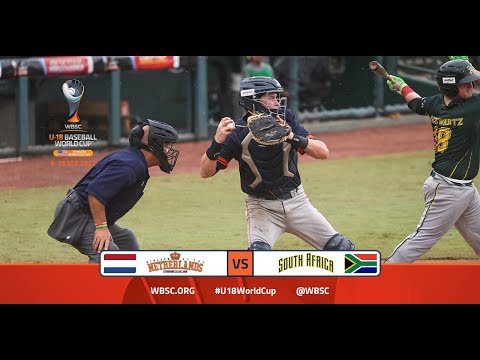 Highlights: 🇳🇱 Netherlands vs South Africa 🇿🇦 - WBSC U-18 Baseball World Cup - Opening Round