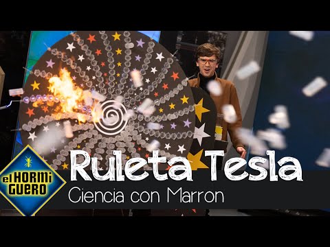 Marron sorprende con la 'Ruleta Tesla', una "metralleta" inofensiva - El Hormiguero