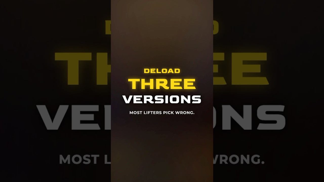 How to Deload: Volume, Intensity, When to Pull Trigger | Video Guide