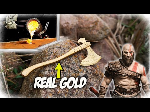 Casting GOLD AXE - Kratos Leviathen Axe God Of War