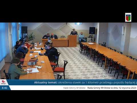XXXVII Sesja Rady Gminy Wróblew w dniu 12.01.2023 r.
