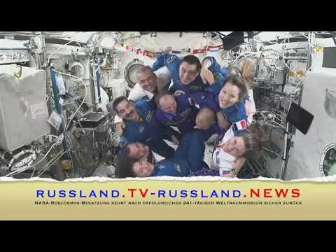 NASA Roscosmos Besatzung kehrt nach erfolgreicher 241 tägiger Weltraummission sicher zurück