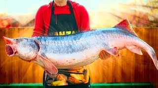 ПРИГОТОВИЛИ ОГРОМНУЮ БЕЛУГУ ВЕСОМ 32 КИЛОГРАММА
