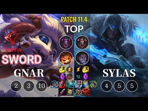 GRF Sword Gnar vs Sylas Top - KR Patch 11.4