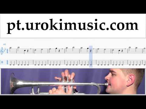 Aulas de Trompete Miley Cyrus - Malibu Curso Aprender Parte#1 um-i372