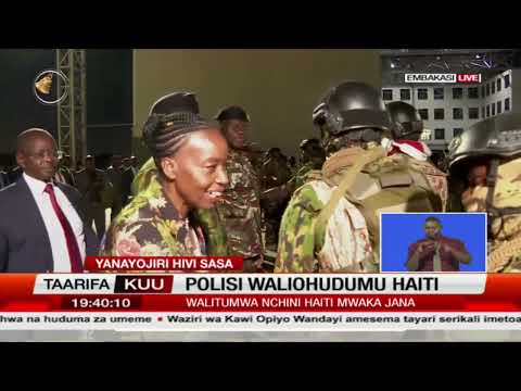 Kikosi cha kwanza cha Polisi waliohudumu Haiti wamerejea Nchini