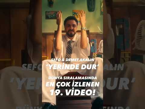 Sefo & Demet Akalın’ın yeni şarkısı ‘Yerinde Dur’ dünya sıralamasında en çok izlenen 19. video!