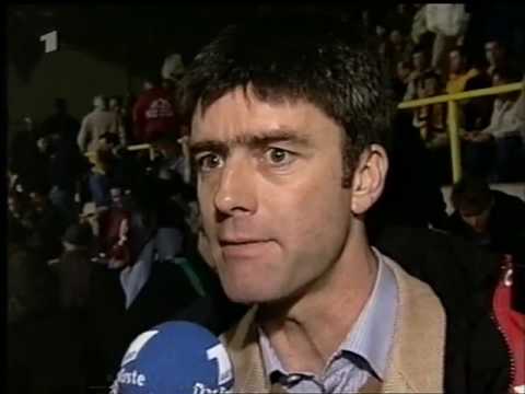 Joachim Löw pre-match & half time interview - Germinal Ekeren vs VfB Stuttgart  23/10/97