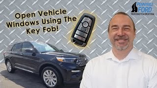 Remote Window Open - How to Open Ford Vehicle Windows with Your Key Fob