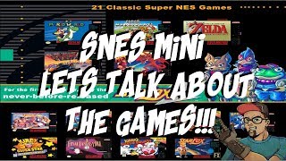 SNES CLASSIC EDITION - THE GAMES! PREORDER LINK KEEP WATCH!