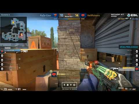 ANGE1 1v4 clutch vs FaZe [ ESL Pro League Season 6 ]