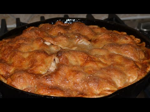 BEST Apple Pie How to make in skillet - Recipe | Only 7 ingredients
