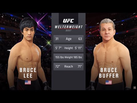 Bruce Lee vs. Bruce Buffer (EA Sports UFC 4)