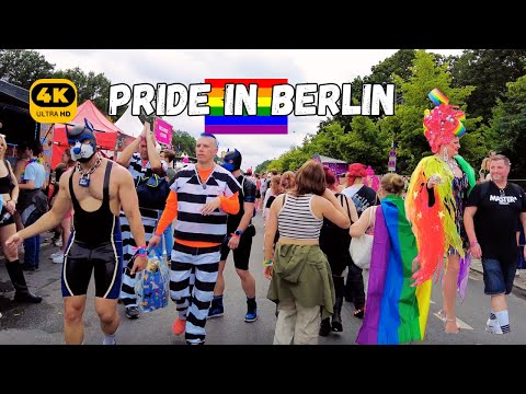 🏳️‍🌈🏳️‍🌈🏳️‍🌈PRIDE Day in BERLIN 🇩🇪 | Christopher Street Day (CSD) | 4K WALKING TOUR