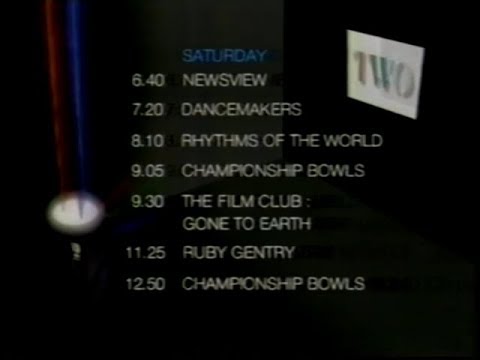 BBC2 Closedown Friday 4th November 1988