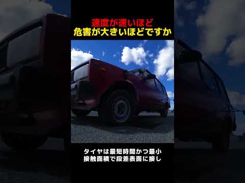 段差を減速せずに通過するとどのような結果になるか #雑談 #愛車紹介