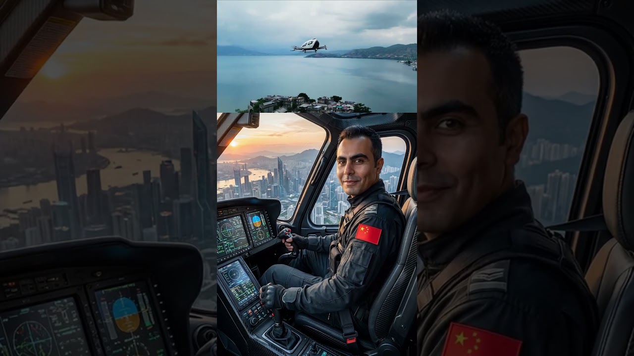 ¡China ya tiene taxis voladores sin pilotosc🤯 100% autónomos y listos para operar comercialmente #ia