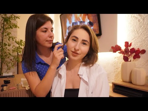 ASMR Head, Face Massage & Back Assessment | Sensory Tests, Real Person Role Play for Deep Sleep