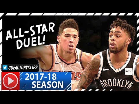 Devin Booker vs D'Angelo Russell Future All-STARs Duel Highlights (2017.10.31) Nets vs Suns - CRAZY!