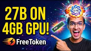 I Ran Qwen 3.8 27B on Just 4GB VRAM! (FreeToken Tutorial)