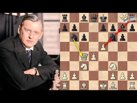 ALJEHINOVA "nestvarna žrtva dame" u 9. POTEZU !