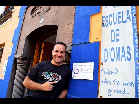 Vídeo que fizemos para você sentir a energia de estudar espanhol em Santiago