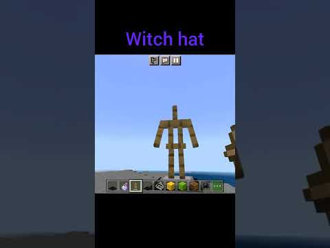 real witch hat in Minecraft #shorts