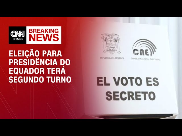 BREAKING NEWS: Eleição para Presidência do Equador terá segundo turno
