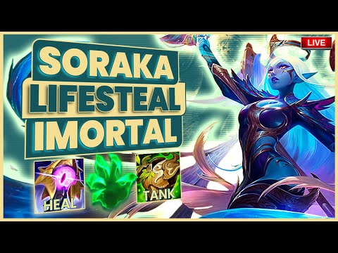 SORAKA TOP FULL ROUBO DE VIDA E IMORTAL | ESSE É O TBTROLL QUE VALE A PENA SER REFEITO | MEC