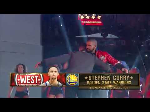 NBA 2016 All-Star Game Toronto - Player Introductions (starters and bench) HD