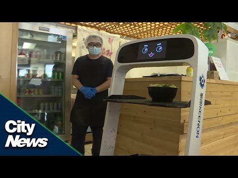 A robot ‘delivers’ at Korean restaurant