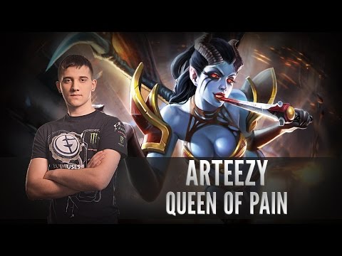 Arteezy (Queen of Pain) - Gameplay Dota 2 MMR