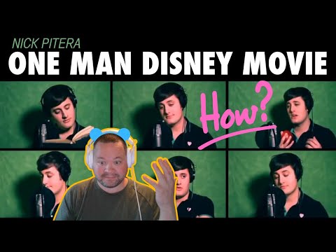 Nick Pitera "One Man Disney Movie"  - Disney Medley- THIS IS INSANE!! Reaction!