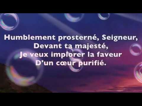 Humblement prosterné seigneur...