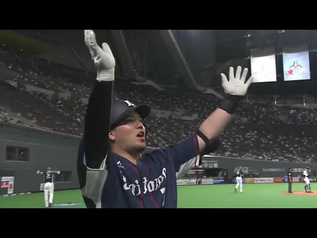 【7回表】レフトが一歩も動かない!! ライオンズ・山川が第20号3ランホームランで突き放す‼ 2020/9/4 F-L