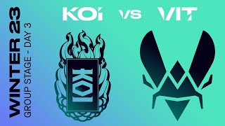 LEC Winter Split 2023 - W4D3  - KOI vs VIT - BO3